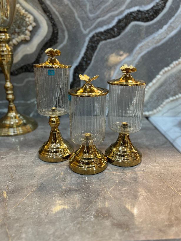 کندی سه سایز طرح پروانه