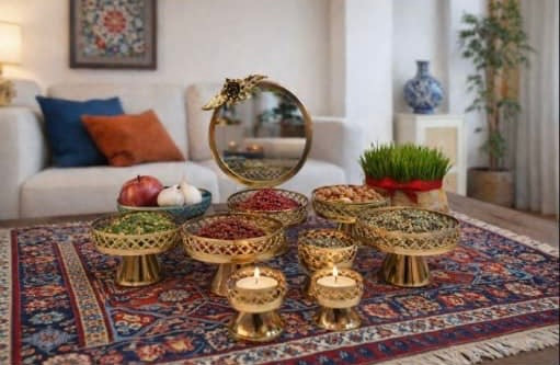 هفت سین فلزی رز
