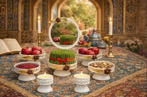 هفت سین فلزی رز
