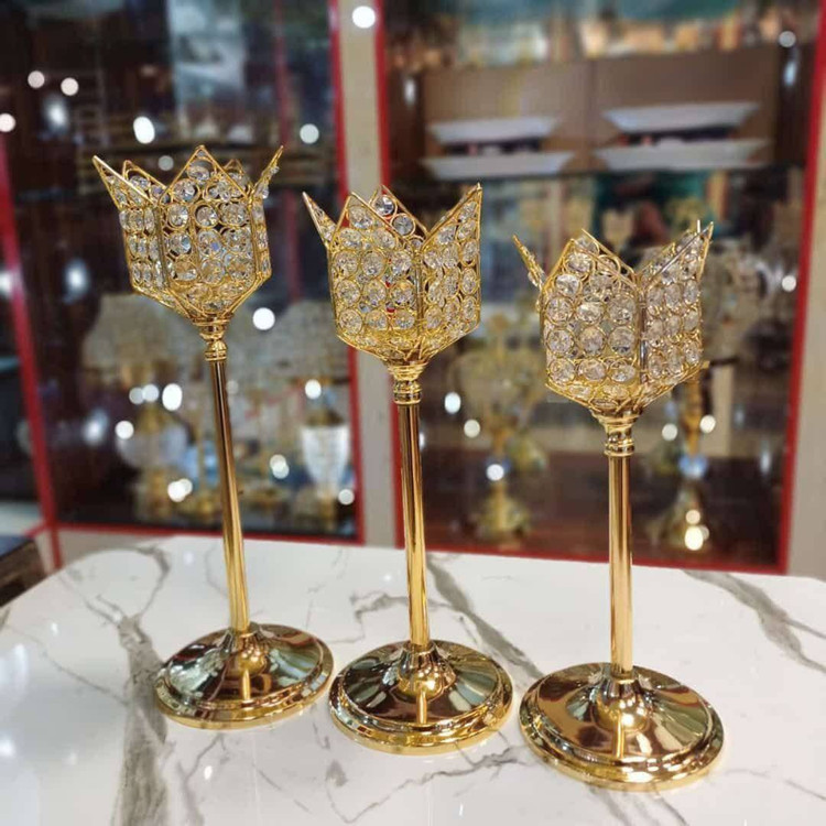 جاشمعی سه سایز کریستال - نمای کامل